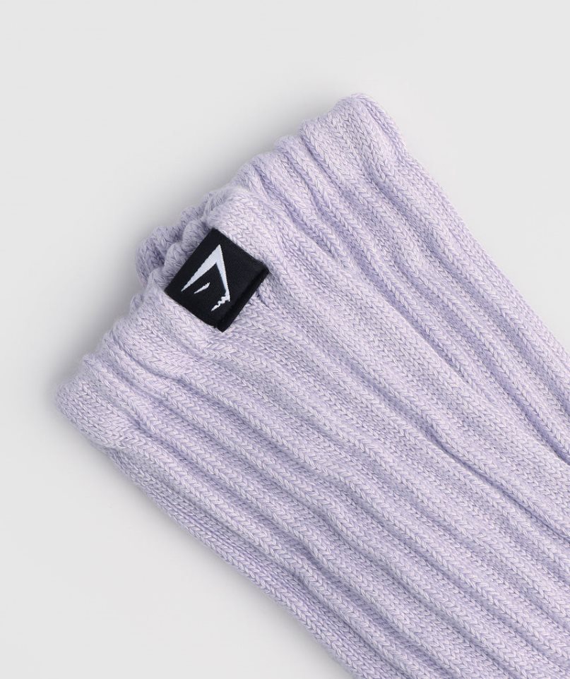 Gymshark Comfy Rest Day Socks Light Purple | CA 0ND65A